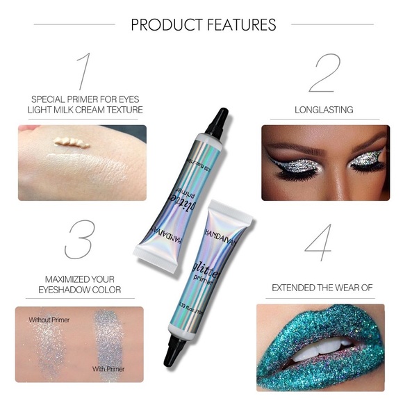 💝3/$15 MUST BUNDLE💝 NEW Lasting Creamy Eye Make-up Glitter Glue Primer Base - Picture 5 of 9